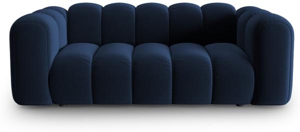 Micadoni Sofa Lupine 2-Sitzer Samtstoff Salvador Königsblau