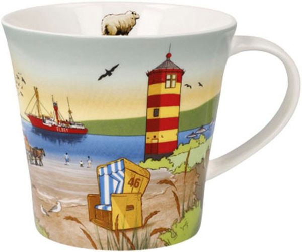Goebel Tasse Scandic Home - North Sea Love, Fine China-Porzellan, Füllmenge 0,35l