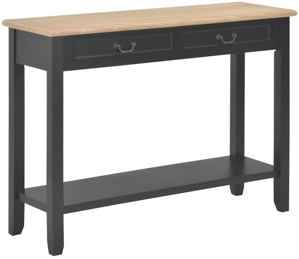 vidaXL Konsolentisch Schwarz 110 x 35 x 80 cm Holz 249903