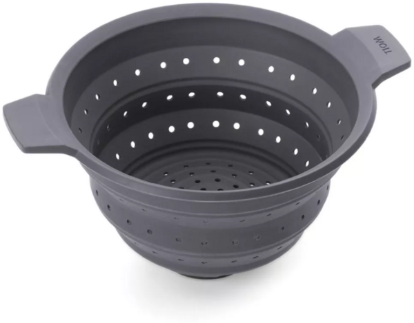 WOLL Diamond Concept Plus Silikoneinsatz mit 5 Funktionen, Ø 24 cm, hochwertiger Silikon-Einsatz, platzsparend faltbar & multifunktional, geeignet für Pfannen & Töpfe (alle Herdarten), spülmaschinenfest & hitzebeständig bis ca. 260 °C