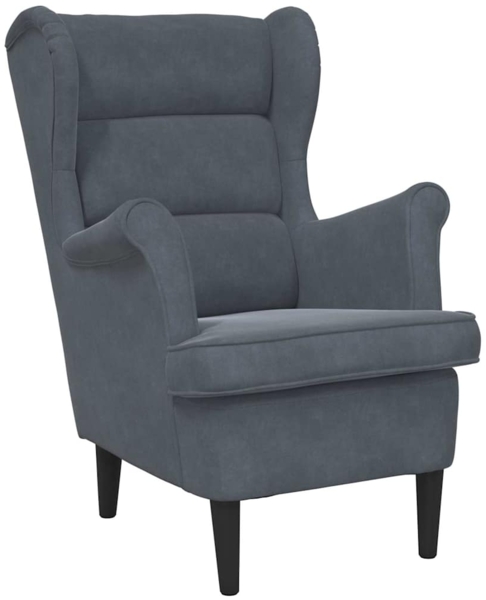 vidaXL Sessel Dunkelgrau 92 x 71 x 91 cm Samt 42012825