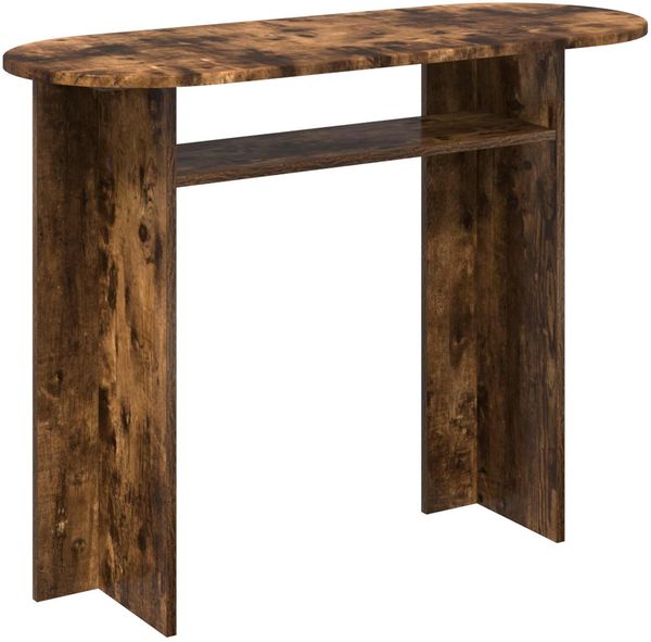 vidaXL Konsolentisch mit Speicher Geräucherte Eiche 100 x 39,5 x 75 cm 8001163