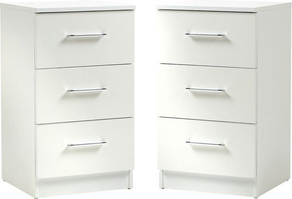 Thanaddo Nachttisch Nachttische, Nachtkommode mit Schubladen für Schlafzimmer