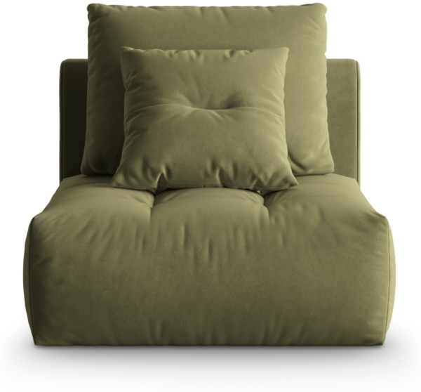 Micadoni Armloses Modul Bloom Samt Casino Hellgrün Bild 1