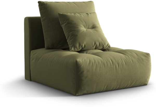 Micadoni Armloses Modul Bloom Samt Casino Hellgrün Bild 2