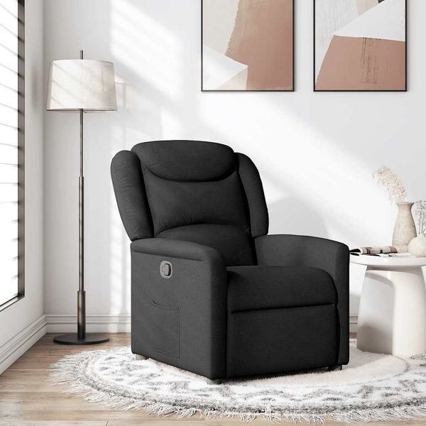 vidaXL Relaxsessel Schwarz Stoff 4015598