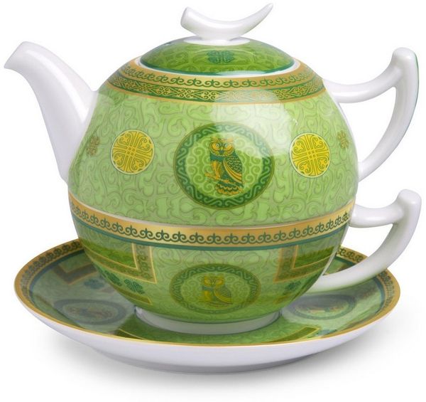 TeaLogic Teeservice Tea For One Set Elly Teekännchen Tasse Untert. Fine Bone China (1-tlg), 1 Personen, Tee für eine Person / Tea for One Set