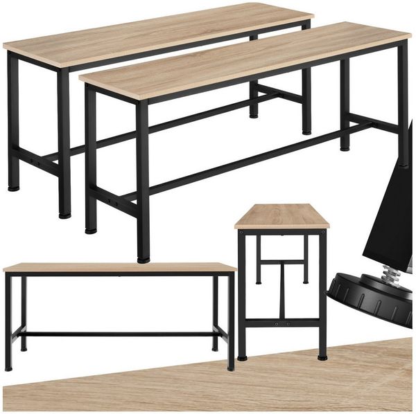 tectake Bank 2er Set Sitzbank, Industrial Style