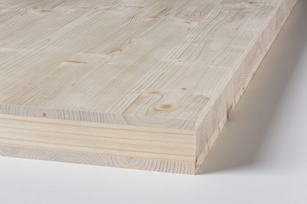 Binderholz 3-Schicht-Stabilholzplatte Fichte 125 x 62,5 cm x 60 mm