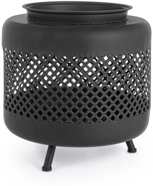 Feuerschale Odema hitzebeständiger Stahl, modern, schwarz, Ø 50 cm, für Outdoor