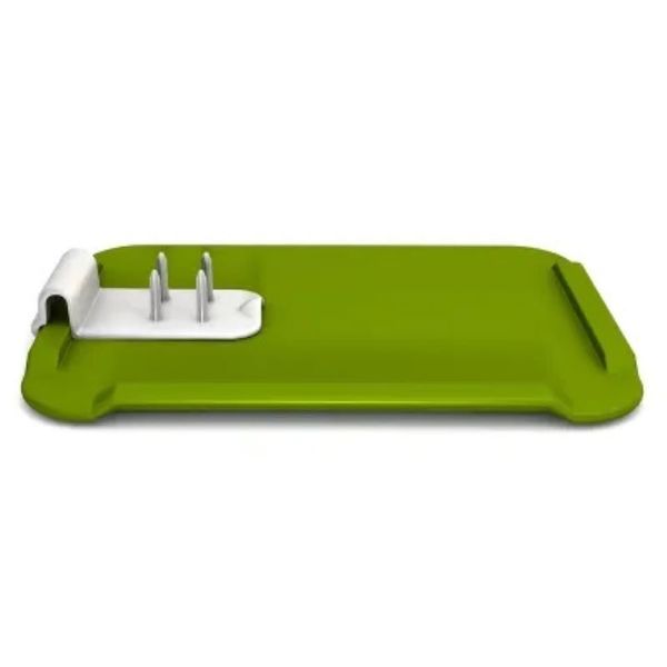 Ornamin Frühstücksbrett ORNAMIN Großes Essbrettchen mit Zubereitungshilfe, Qualitätskunststoff, (Set, 2-St, 1x Essbrettchen I 1x Zubereitungshilfe), Essbrettchen I Esshilfe I Anti-Rutsch I bruchstabil I Made in Germany