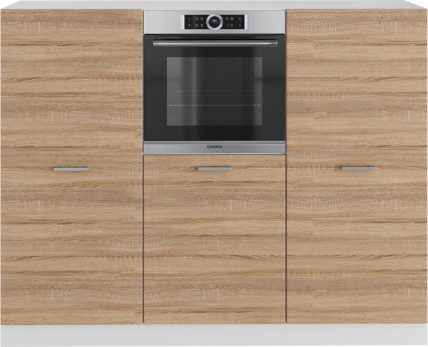 Küchenblock R-Line Sonoma/Weiß 180 cm ohne Arbeitsplatte Vicco