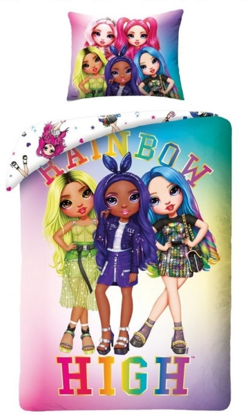 Rainbow High Kinderbettwäsche Rainbow High Bettwäsche 160 x 200 cm Bild 1