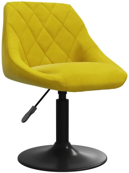 vidaXL Barhocker aus senfgelbem Samt 335323