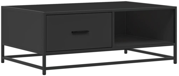 vidaXL Couchtisch Schwarz 90x57x35 cm Holzwerkstoff und Metall 848754