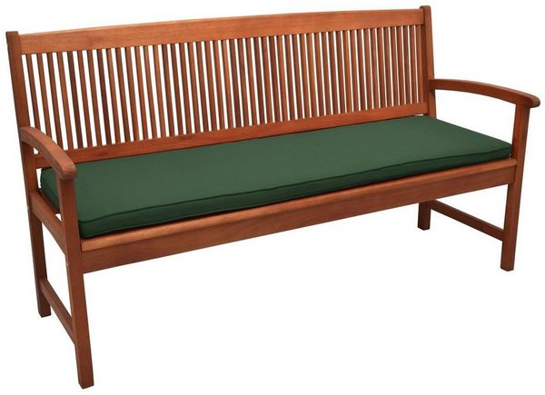 Beautissu Bankauflage Loft BK dunkelgrün, 120 x 48 x 5 cm