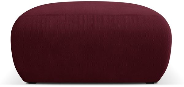 Micadoni Hocker Molino Medium Strukturierter Stoff Bordeaux