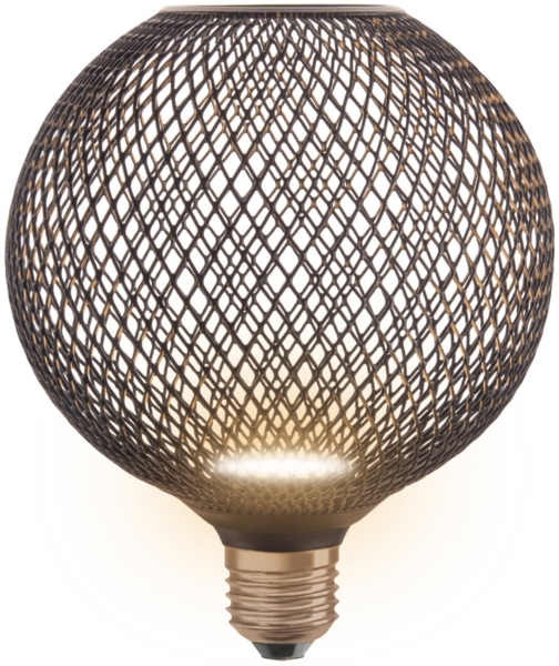 Osram LED Leuchtmittel Decor Flat Globe 125 schwarz 3,5W 827 matt E27 Non-DIM