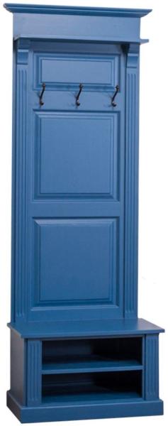 Casa Padrino Landhausstil Garderobe Blau 79 x 41 x H. 210 cm - Landhausstil Garderobenschrank