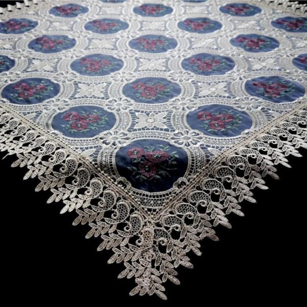 Brilliant Tischdecke Spitzeneinsatz / Mitteldecke / 85x85 cm / TW240015, Spitzeneinsatz