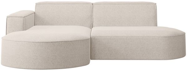 Kaiser Möbel Ecksofa Designer MODENA STUDIO L stoff Verita, Ecksofa, Cord Sofa, L-Form, Links/Rechts wählbar