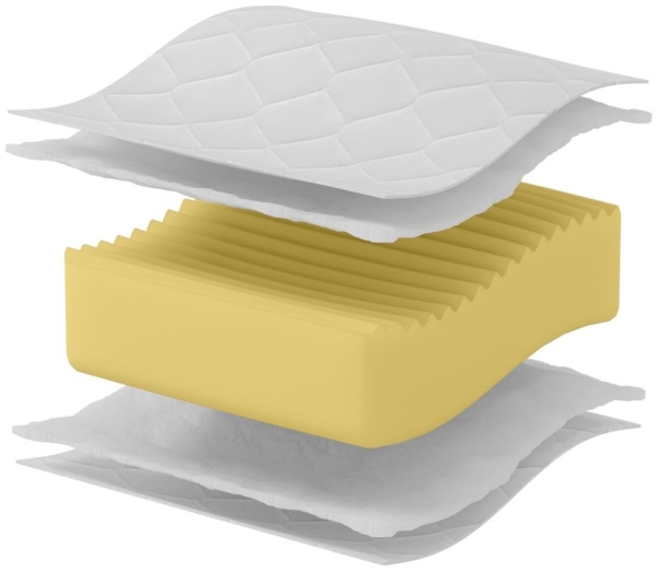 Polsterbett Doppelbett DUNIA Komplettset in Stoff Opera Velvet Steel 140x200cm Bild 6