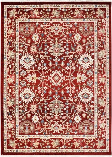 Tapiso Teppich RIVIOLI, rechteckig, Höhe: 9 mm, Wohnzimmer, Schlafzimmer, Kurzflor, Fransen