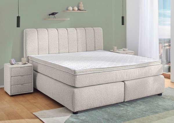 Jockenhöfer Gruppe Boxspringbett Tilda, wahlweise mit oder ohne Bettkasten, inkl. 7-Zonen-TTFK-Matratze, Kaltschaumtopper, 180x200 cm