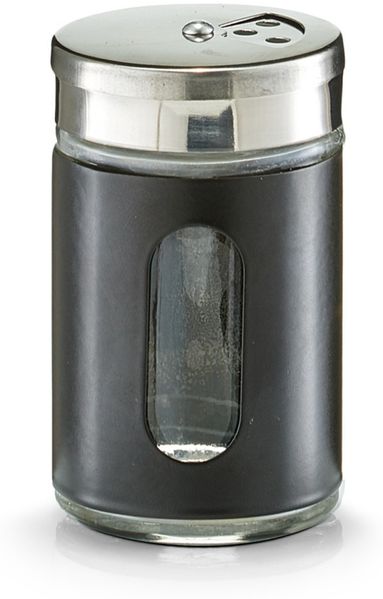 ZELLER Present mit drehbarem Deckel Schwarz Gewürzstreuer