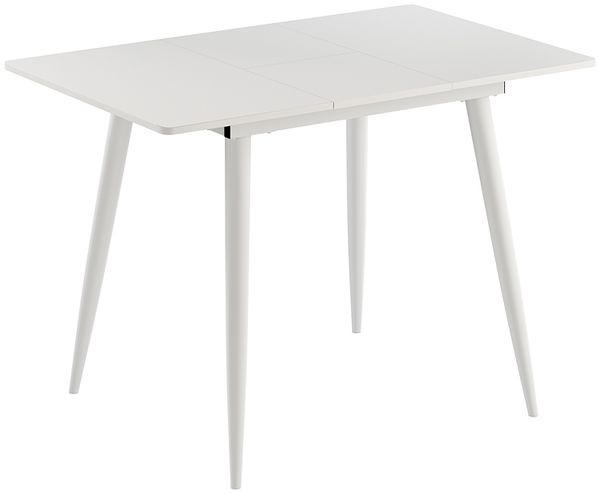 Esstisch Beaver Weiß 80 x 70 cm ausziehbar Vicco