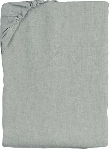 Spannbettlaken ca. 90x200 cm stein-grau 100% Leinen beties "Leinen"