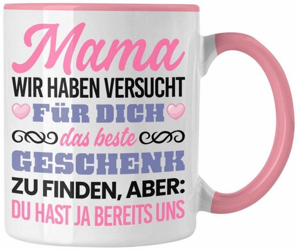 Trendation Tasse Mama Tasse Geschenk zum Muttertag Weihnachten Geburtstag Geschenkidee