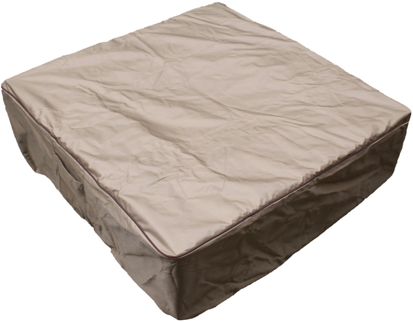 Elementi Wetterschutzhaube für Gasfeuerstelle "Branford", braun, 88 x 88 x 41 cm (L x B x H)