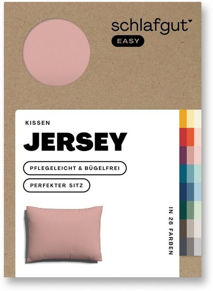 Schlafgut 'Easy' Kissenbezug, Jersey, Purple Mid, 60x80 cm