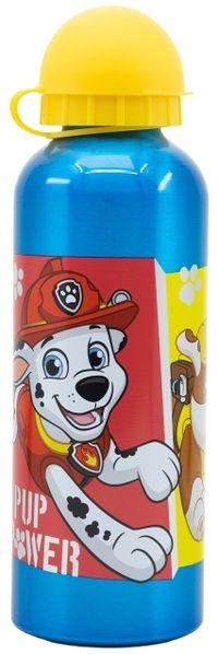 Aluminium Motiv Trinkflasche für Kinder 530ml Isoflasche mit Kappe Kinderflasche Paw Patrol