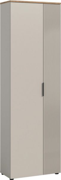 Home affaire Garderobenschrank EDIL, Höhe 190cm, 2 Türen, 5 Böden, 6 Fächer (moderne Farbkombination, Platz für ca. 18 Paar Schuhe) Kleiderschrank, Flurschrank, Hochschrank, Stauraumschrank
