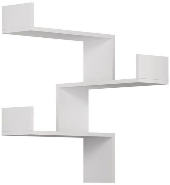 Decortie Bücherregal Luksa, Modernes Bücherregal,Eckwandregal,Vitrine, 60 x 22 x 90 cm Bild 2