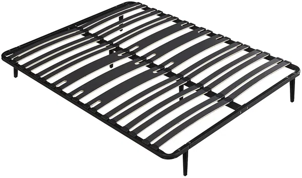 Vente-unique - CERRISI Lattenrost und Bettrahmen Metall Schwarz - B 3 cm158 cm x H 25 cm5 cm x L 12 cm198 cm
