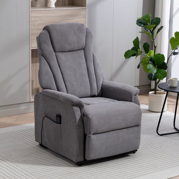 Duo Collection TV-Sessel mit Funktion TORONTO XXL - Wohnzimmer in Grau