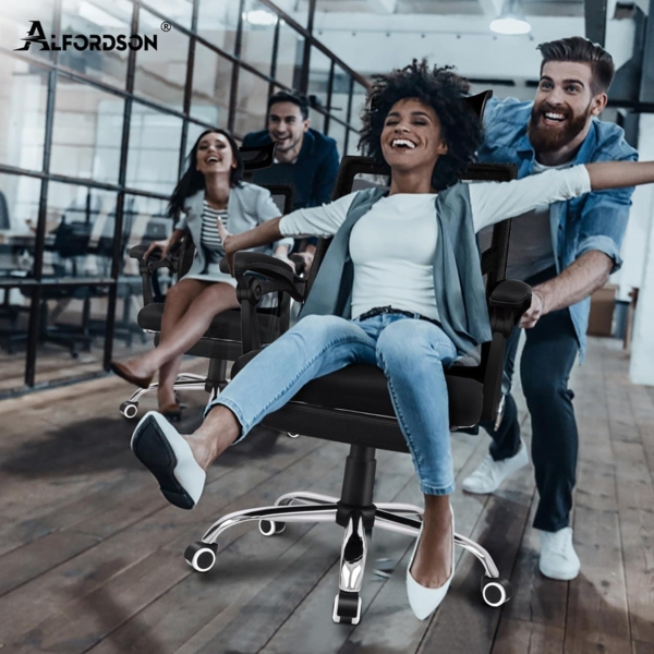 Ergonomischer Bürostuhl aus Netzgewebe 150° Neigung SGS-Gasdruckfeder Bild 2