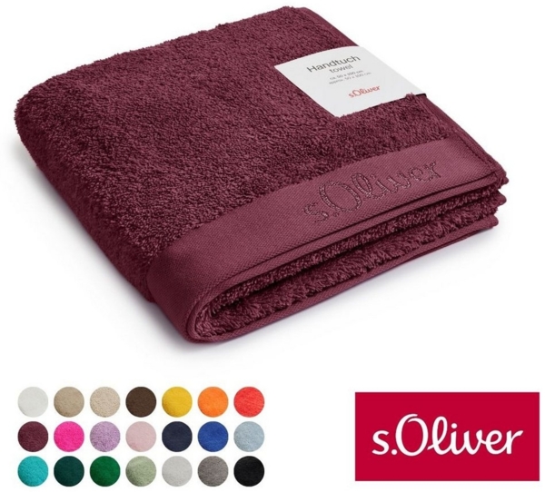 s.Oliver Handtuch s.Oliver, Premium Qualität, 600 gr/m², auch als Sets erhältlich, Walkfrottier (1-St), große Farbauswahl, auch als Duschtuch, Waschhandschuh, Gästetuch Bild 1