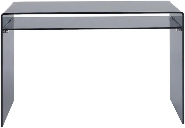 Vente-unique - STILEOS Büromöbel Glas Grau - B 60 cm x H 75 cm x L 120 cm Bild 3