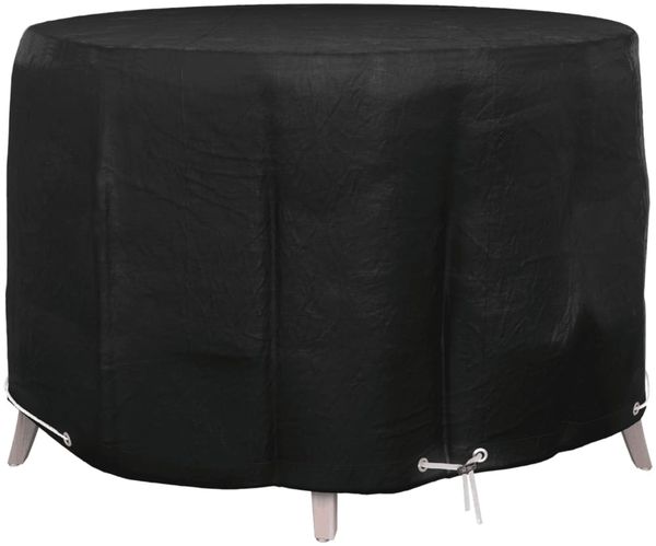 vidaXL Gartenmöbel-Abdeckung 6 Ösen Ø125x75 cm Rund 319288