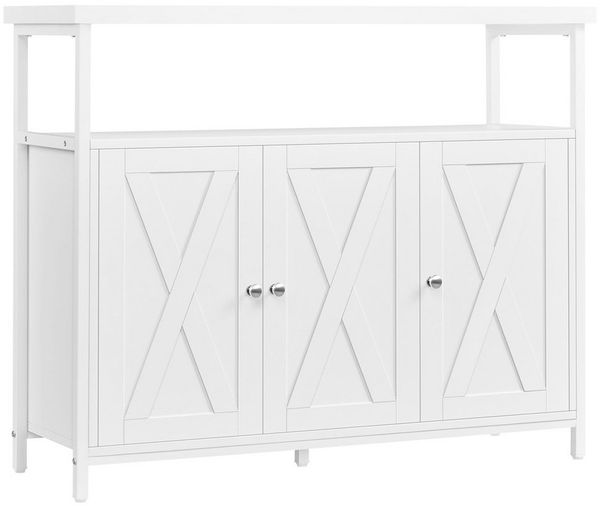 Yaheetech Sideboard Moderner Küchenschrank mit 3 Türen, mit Verstellbaren Einlegeböden für Wohnzimmer/Küche/Esszimmer