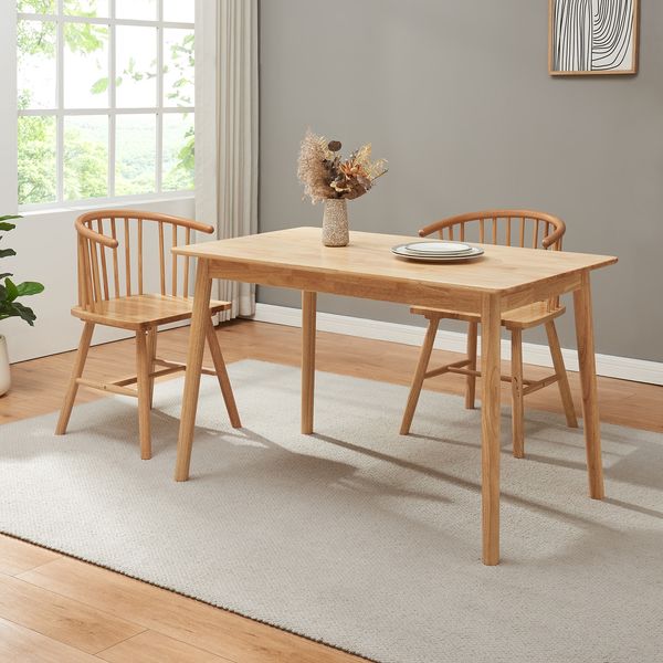 Esstisch Klijori für 4 Personen 120x70x74 cm Holz Natur [en. casa]