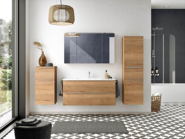 nobilia® Spiegelschrank Prina (inkl. Beleuchtung mit Dimmerfunktion) in Breiten 60, 80, 100 und 120 cm