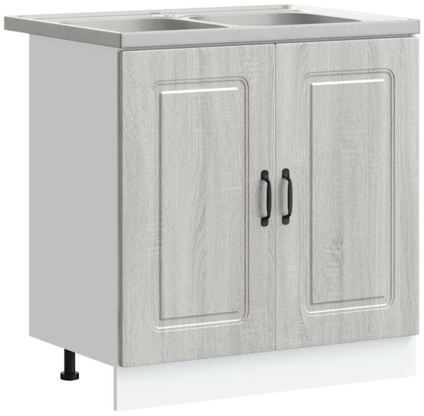 vidaXL Küchenschrank mit Tür Kalmar Graues Sonoma 80 x 46 x 81.5 cm 3315007