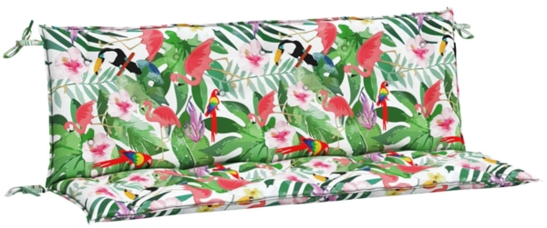 vidaXL Gartenbank-Auflagen, 2 Stk., Polyester, Mehrfarbig, 150 x 50 x 7 cm