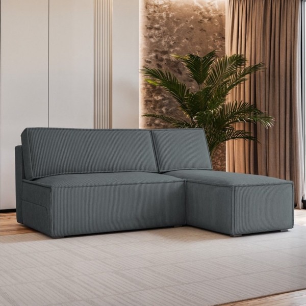 Masseno Ecksofa BRISO mit Schlaffunktion L-Form, Sofa mit Bettkasten