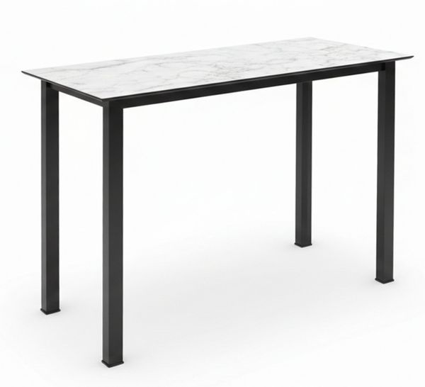 Kettler Bartisch Stehtisch Alu Gartentisch 140x70cm H. 96 cm Anthrazit HPL Platte